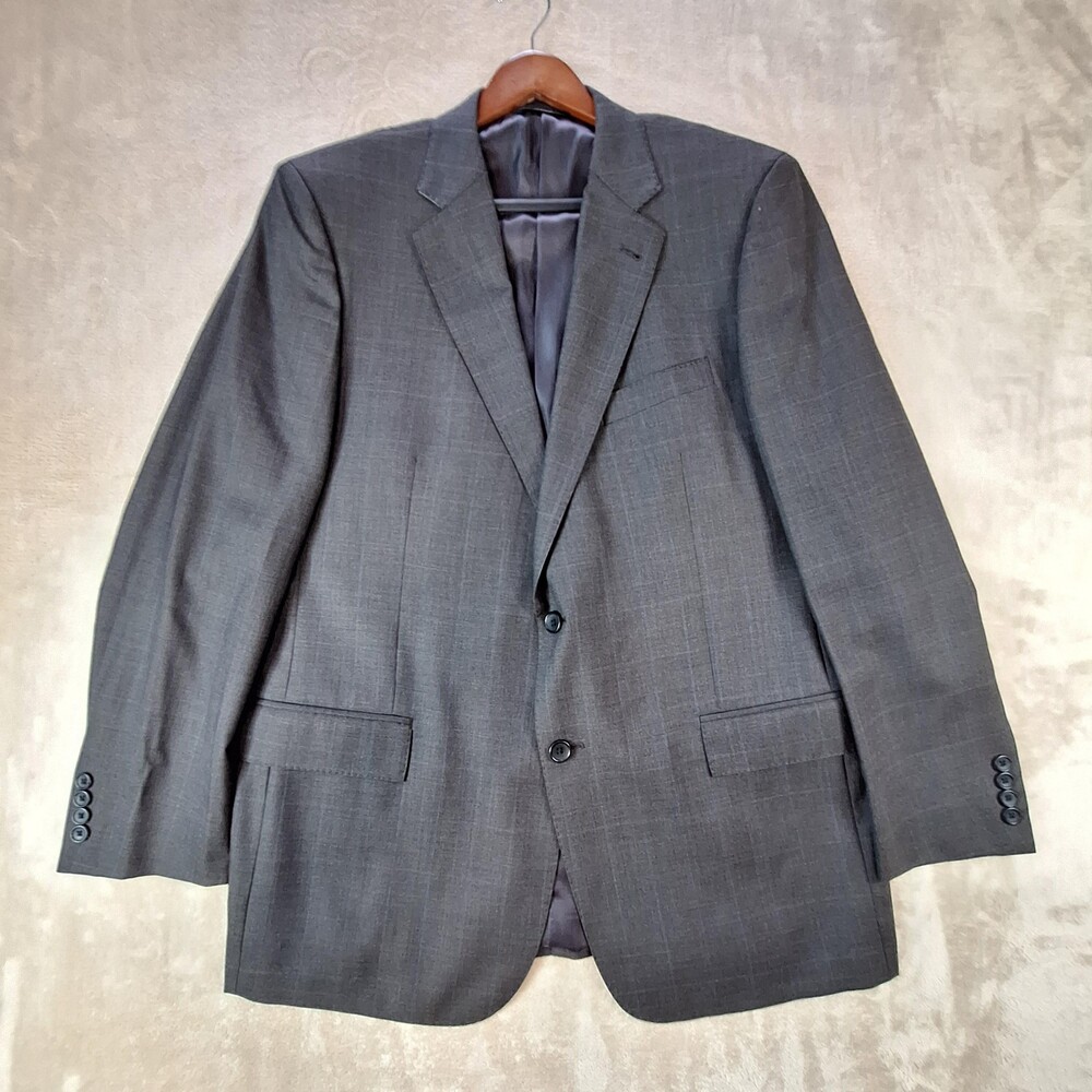 Brooks Brothers 346 Blazer Mens 46L Gray Regent Fit Wool Sport Coat Jacket